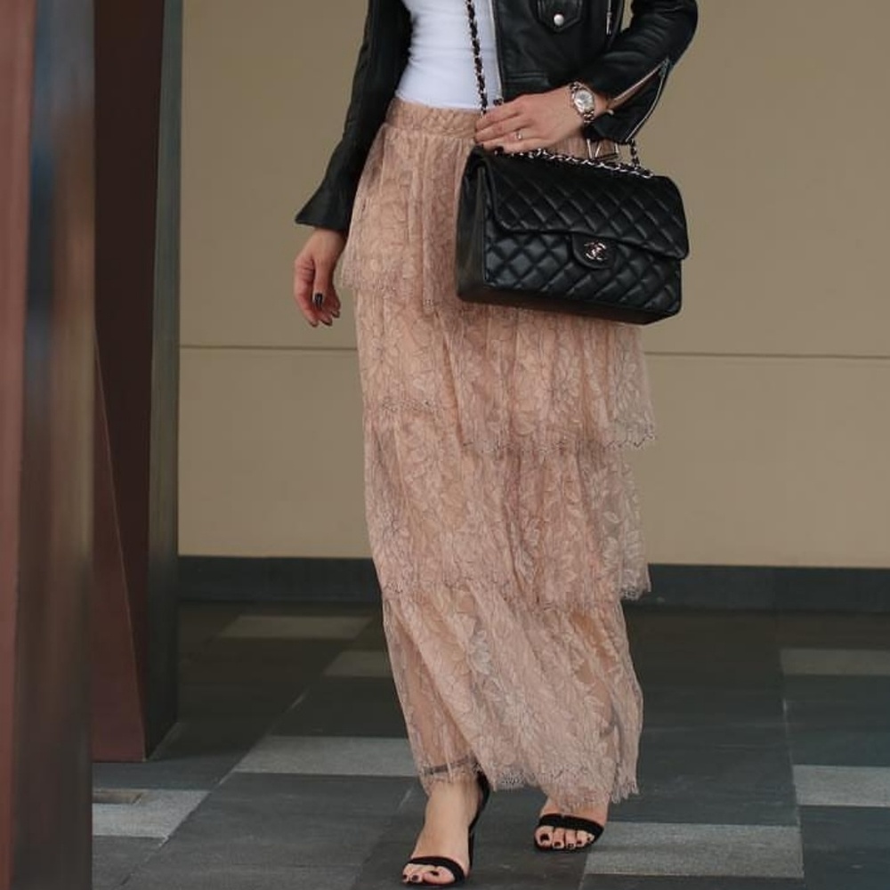 Zara Tiered Lace Skirt. NWT, Size S